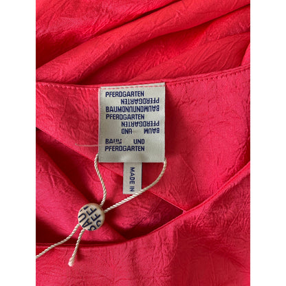 Baum Und Pferdgarten Amami Satin Shift Dress in Bright Pink Size 34 Sleeveless
