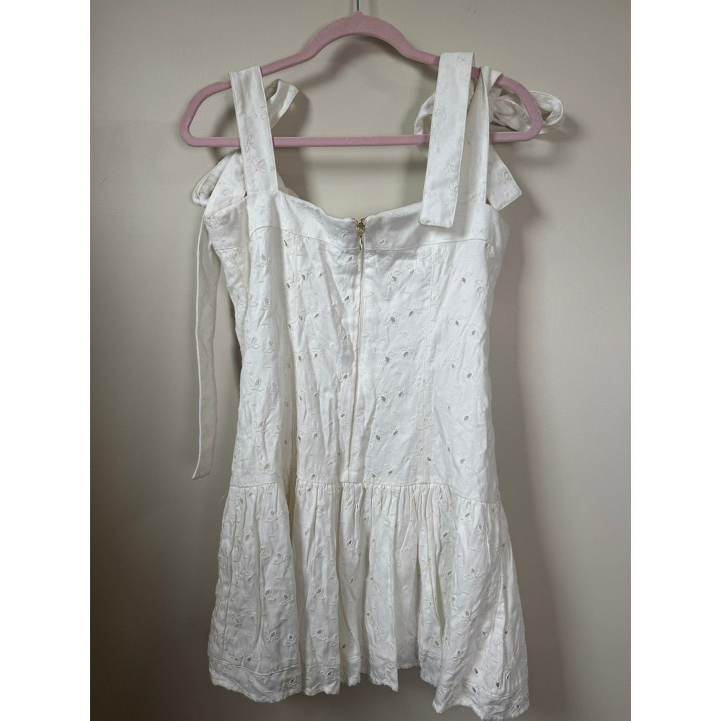 Agua Bendita Joaquina White Eyelet Mini Dress Joaquina Shopbop Large NWT