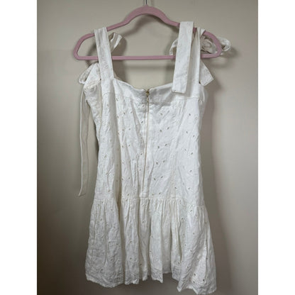 Agua Bendita Joaquina White Eyelet Mini Dress Joaquina Shopbop Large NWT