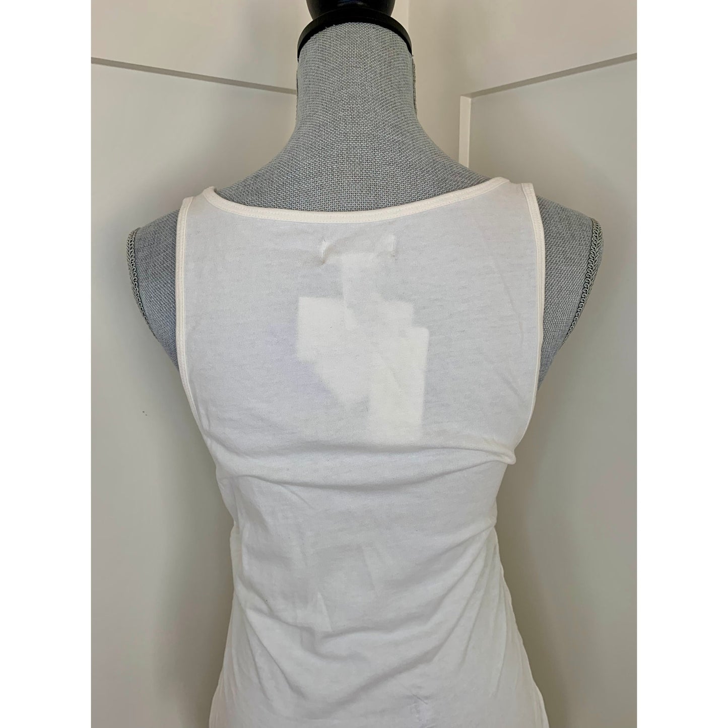 L*Space Wildwood Mini Tank Dress Cream Large Pullover Sleeveless Ruched Cotton