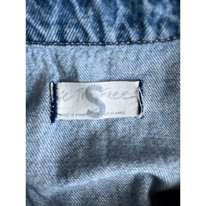 Free People Marci Denim Coveralls Size Small