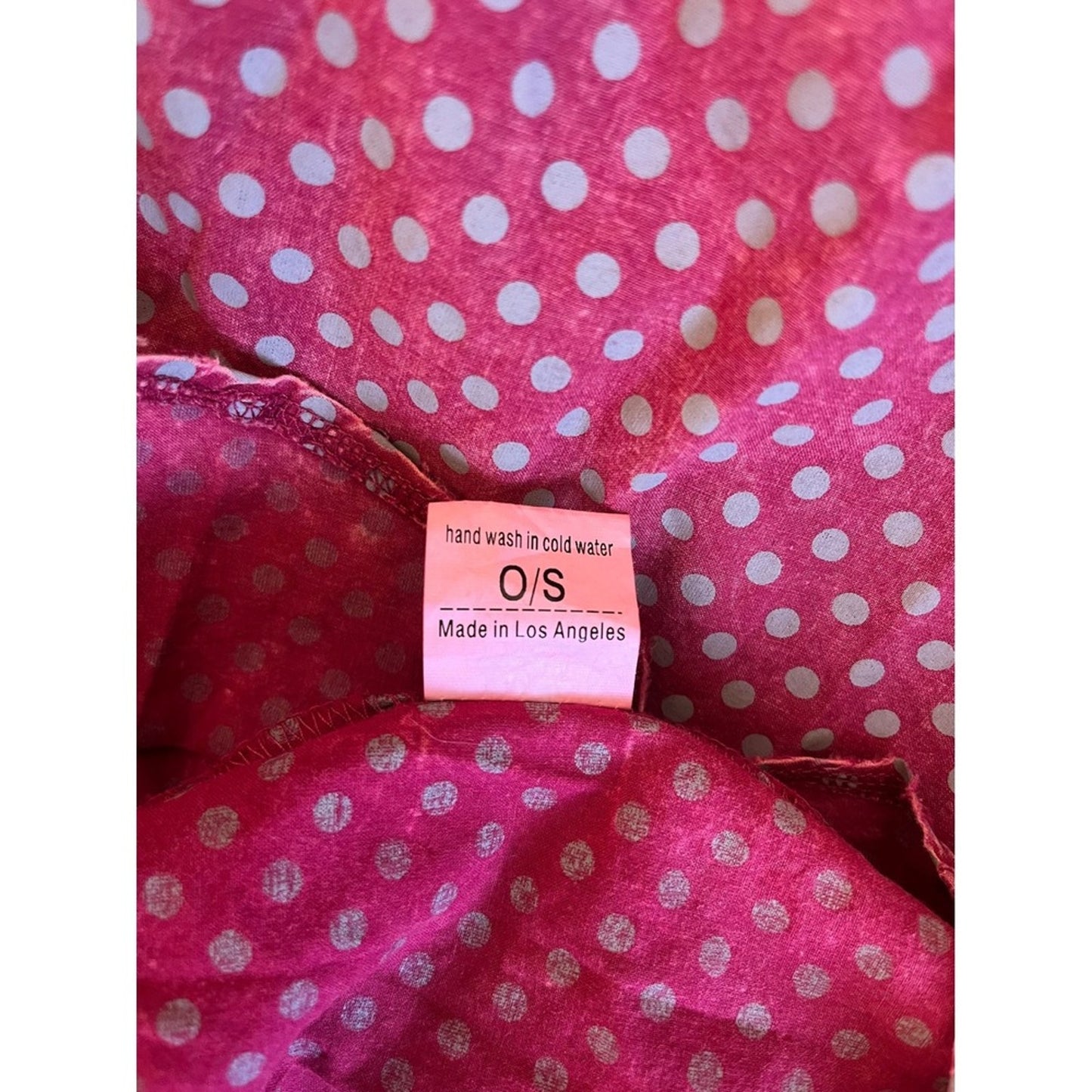Jaded Gypsy Sweet Nothings Dress Pink Polka Dot Oversized Boho Maxi O S