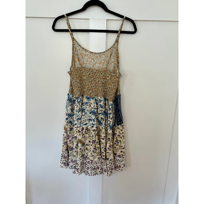 NEW NWT Jaded Gypsy Patchwork Dreams Mini Dress JG-115 Size S/M