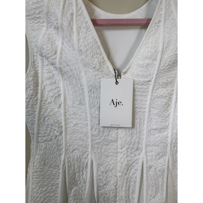 NEW NWT Aje. Soleil Lace Mini Dress White US Size 4
