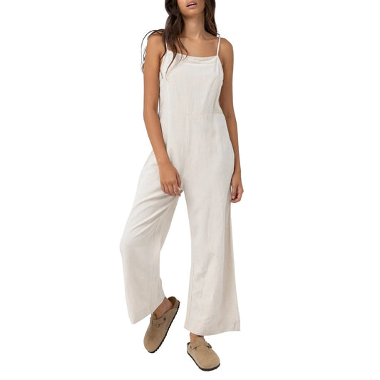 NEW NWT Rhythm Classic Linen Jumpsuit Size 12/Large