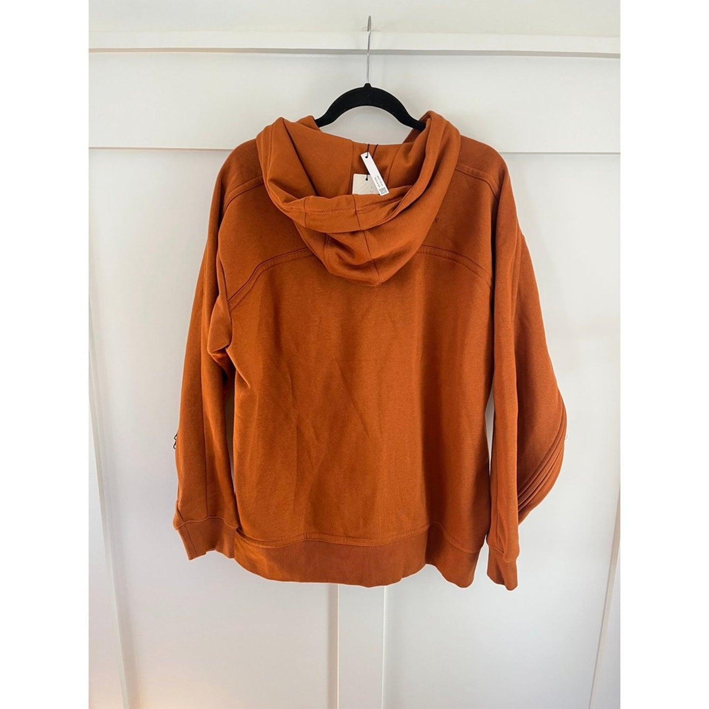 Adidas by Stella McCartney Cinnamon Orange Oversized Zip Up Hoodie Sweatshirt