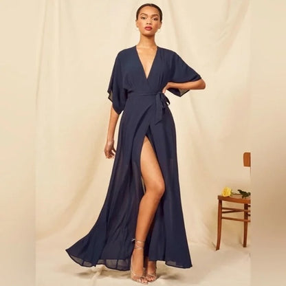 Reformation Winslow Dress Navy Size XS
