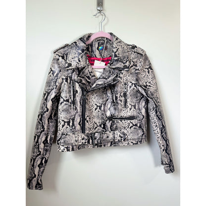 NEW NWT MOTHER Chopper Moto Jacket in Cold Blood Size XS