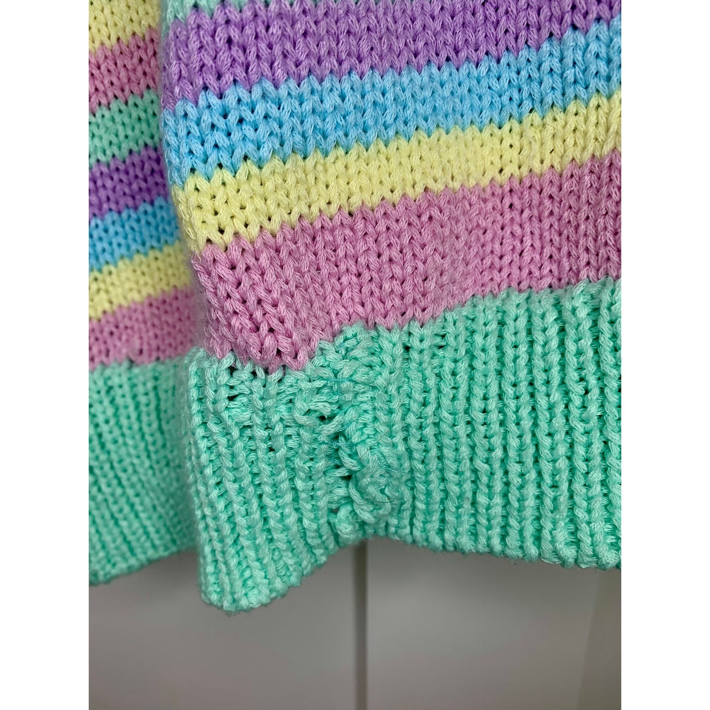 Show Me Your Mumu 3 Piece Nineties Knit Set in Pastel Dream Size M/L Striped