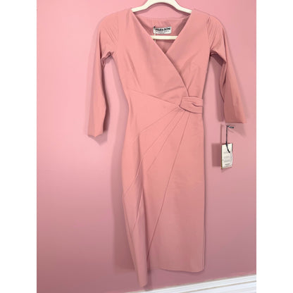 Chiara Boni Antheia Dress in Antique Rose Pink US Size 2