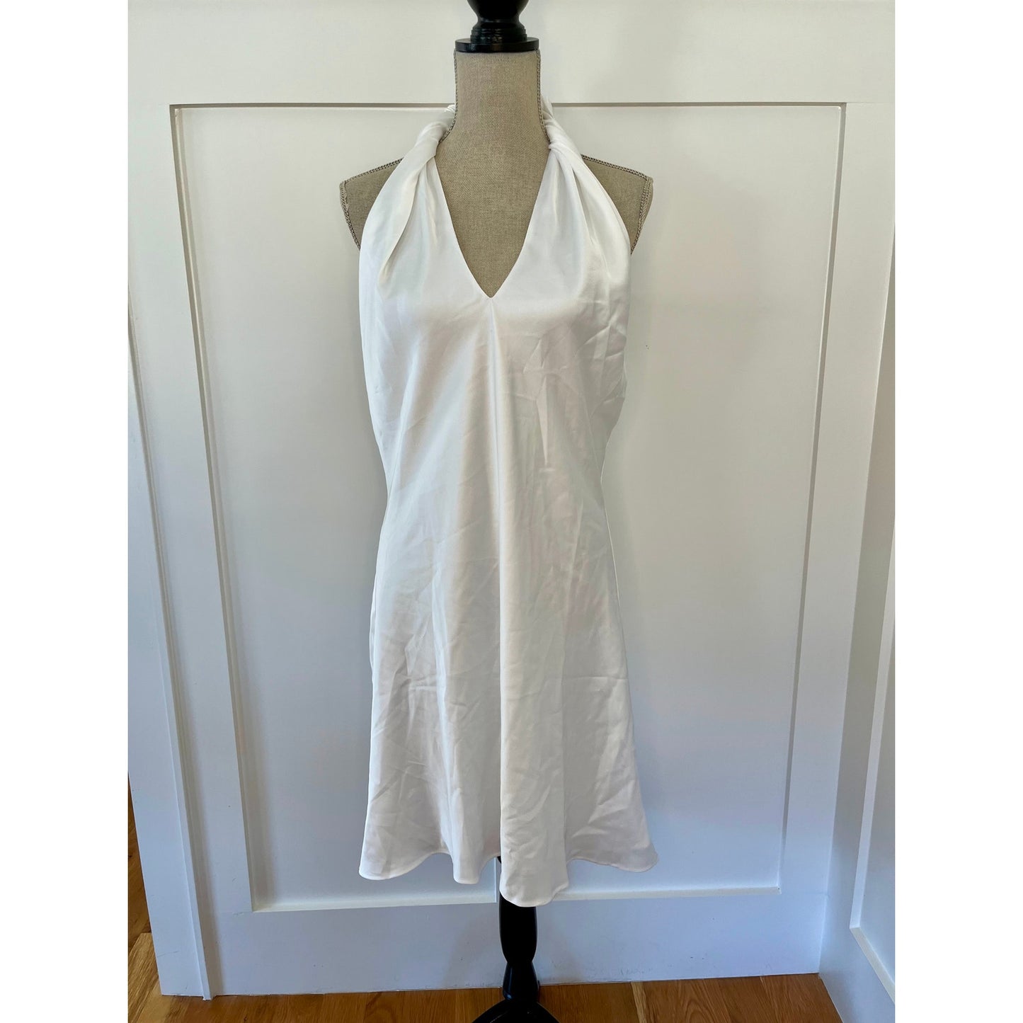 Show Me Your Mumu Jasmine Halter Mini Dress White Size XL