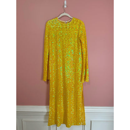 Show Me Your Mumu Calypso Midi Dress in Yellow Size Small