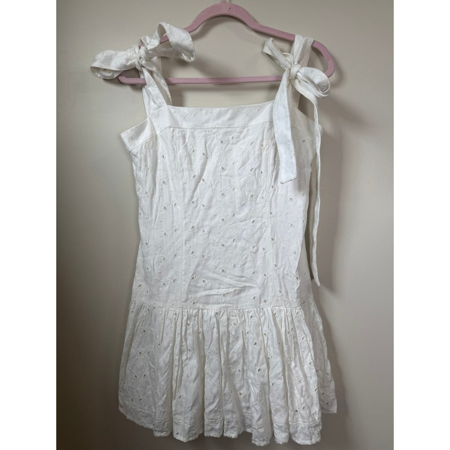 Agua Bendita Joaquina White Eyelet Mini Dress Joaquina Shopbop Large NWT