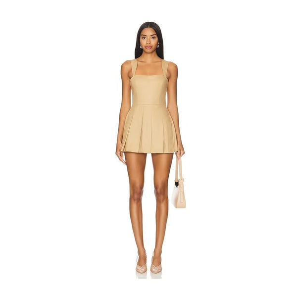 Amanda Uprichard Mercy Skort Romper Khaki Size Medium