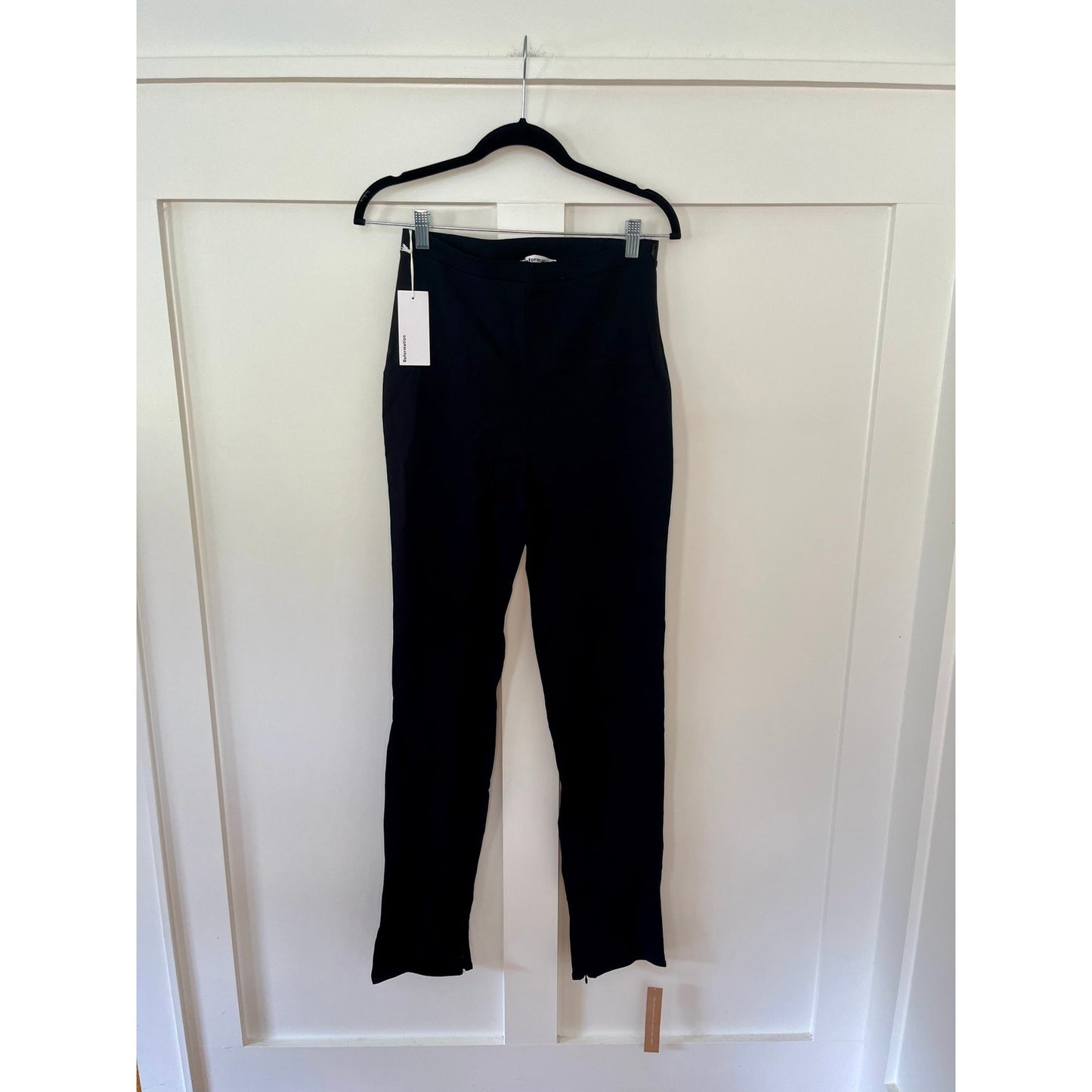 NEW NWT Reformation Graham Pant Black Size Large