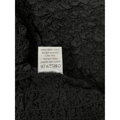 Show Me Your Mumu Anita Mini Dress Black White Textured Off Shoulder Large