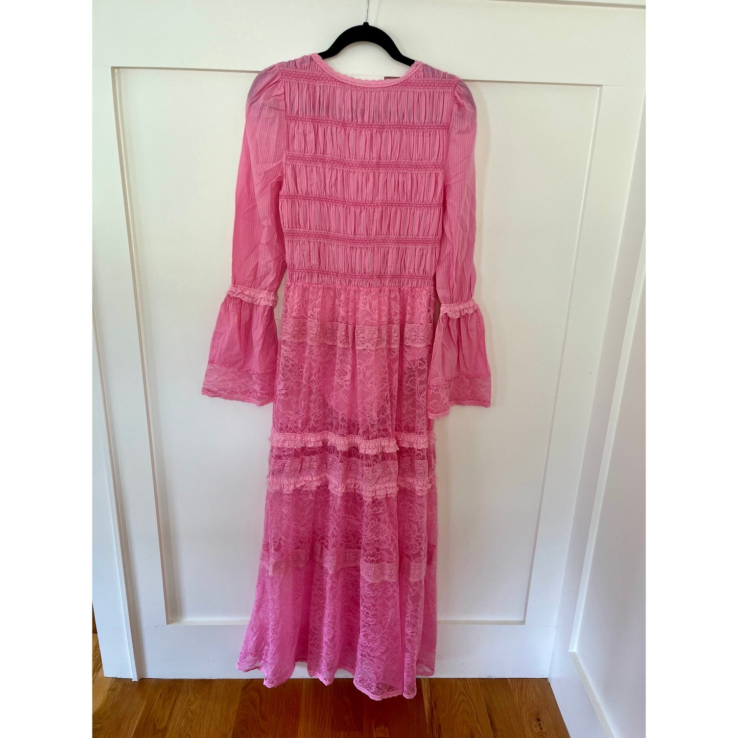 NEW NWT Free People Intimately Sweet Saloom Maxi Bodysuit Festival Pink Medium