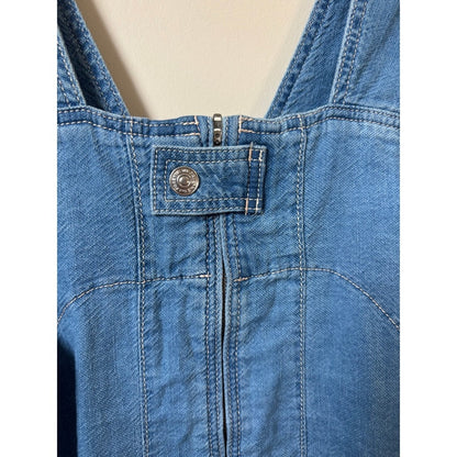 We The Free Free People Denim Shortalls Medium Wash Blue XS