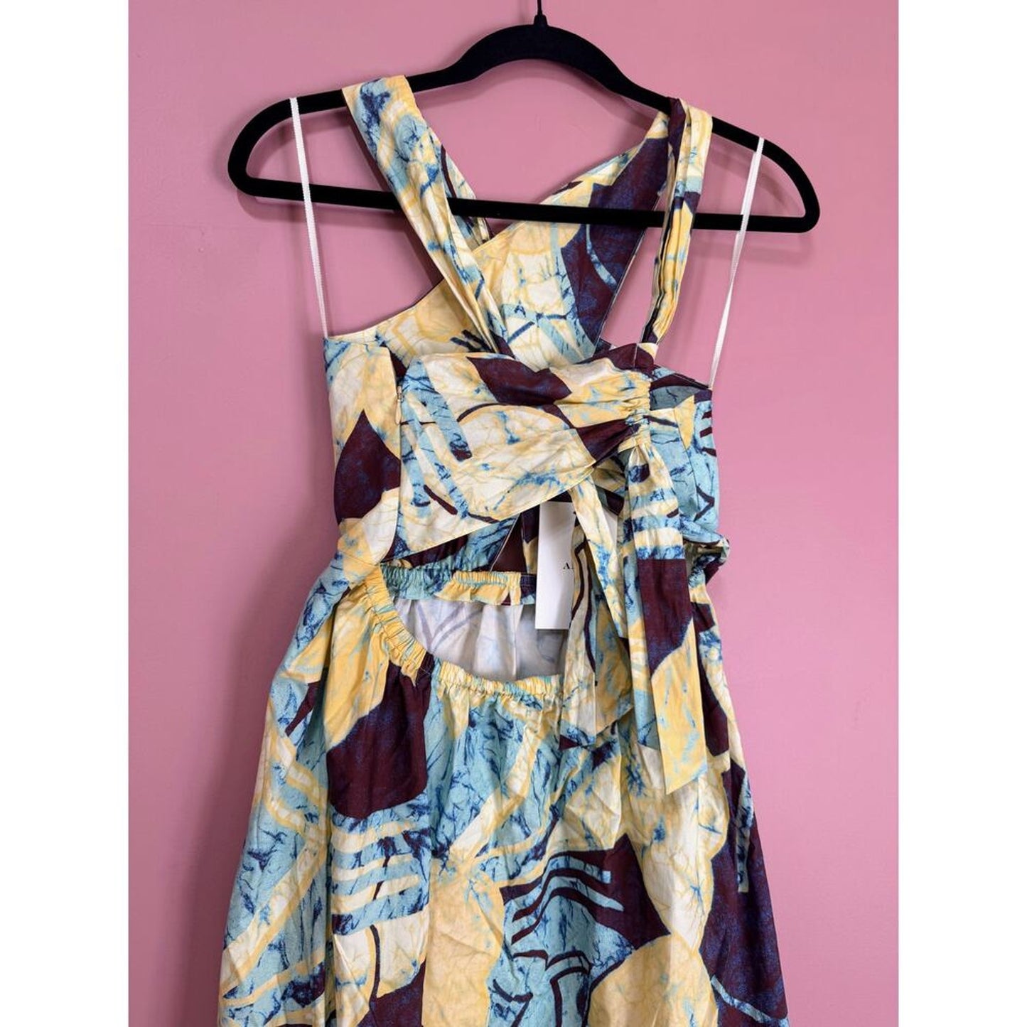 A.L.C‎ Veronica Dress in Carob & Chardonnay Size 4 Maxi Poplin Summer Party