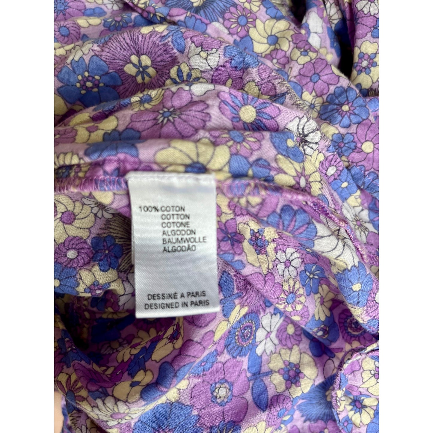 NEW Antik Batik Paolina Floral Print Tie-Waist Maxi Dress Size M/40