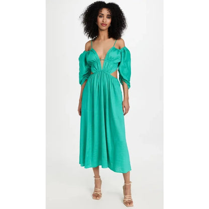 Cult Gaia Charlize Dress in Erba Medium 3/4 Sleeve Cutout Lined Pockets Party