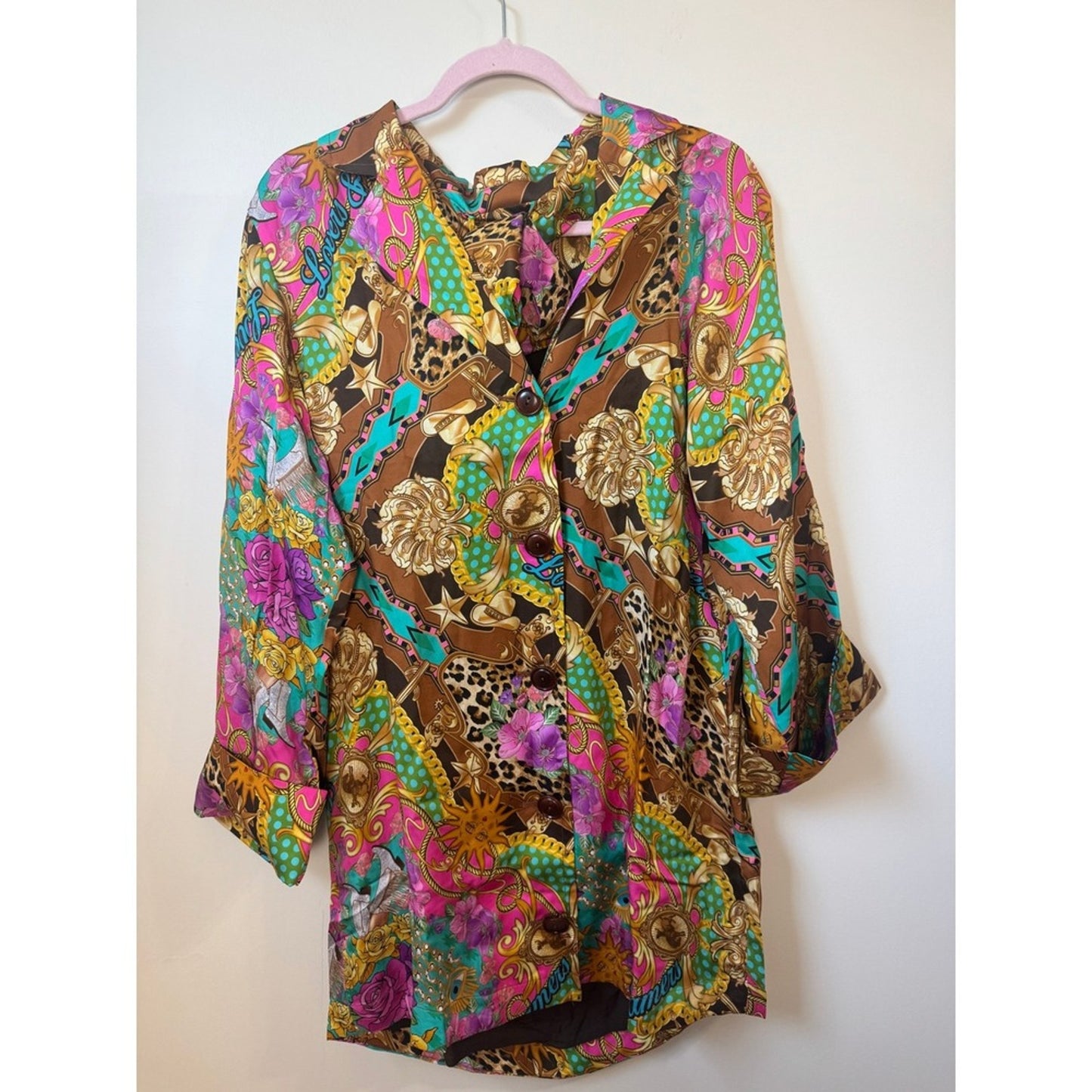 Spell Lovers & Dreamers Blazer Dress Cosmos Pink Leopard Floral Mini NWT S