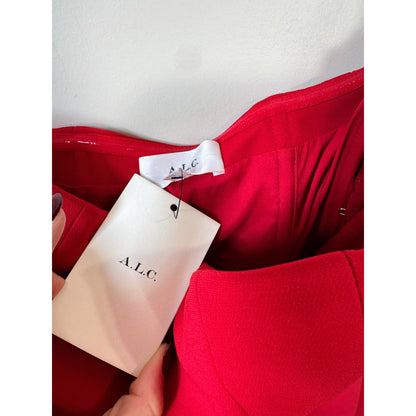 NEW NWT A.L.C. Elsie Mini Dress in Real Red Size 4