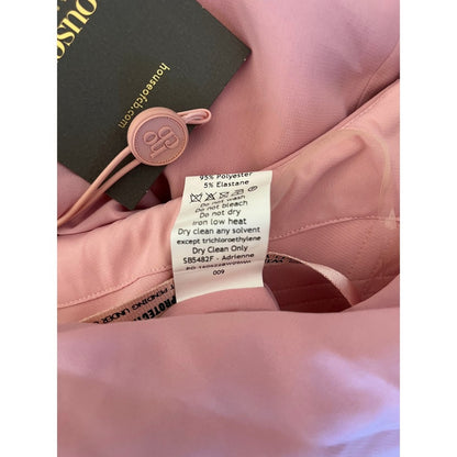 House of CB Adrienne Rose Pink Strapless Draped Ruched Maxi Dress Size XS