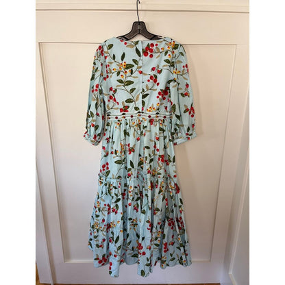 Agua Aguabendita Miel Floral Multi Size Medium Cotton‎ Printed Midi