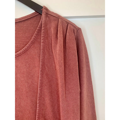 Free People Molly Side-Tie Midi Dress in Bittersweet Size XS Long Sleeve Cotton