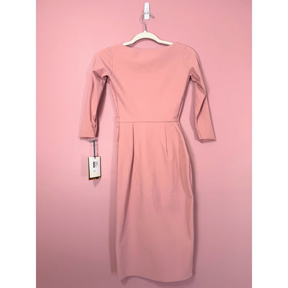 Chiara Boni Antheia Dress in Antique Rose Pink US Size 2