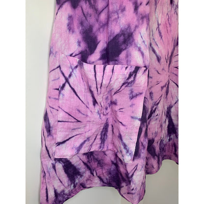 Show Me Your Mumu Weekend Mini Dress Purple Tie Dye Medium Pullover Sleeveless