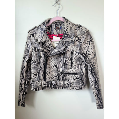 NEW NWT MOTHER Chopper Moto Jacket in Cold Blood Size Small