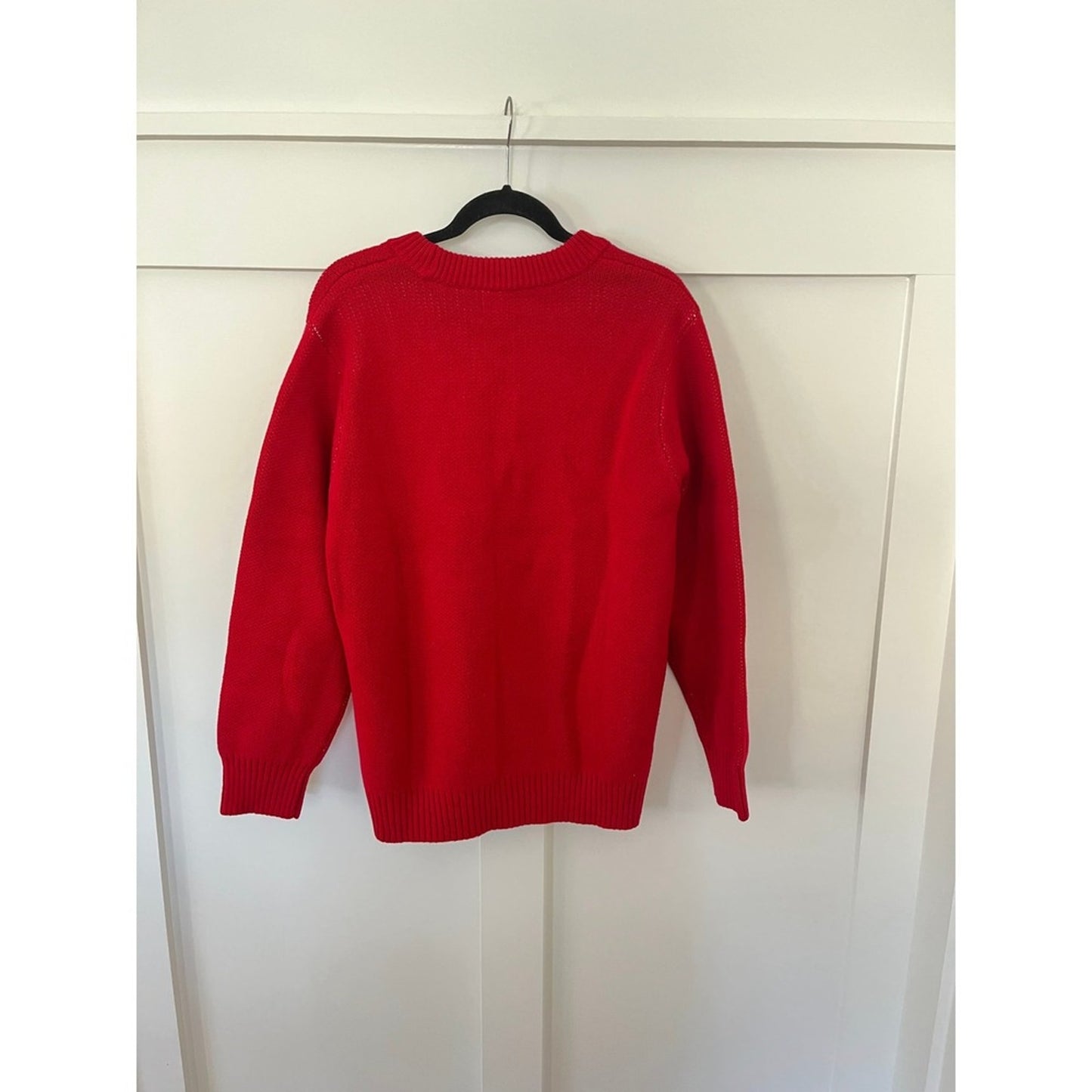 Show Me Your Mumu Varsity Sweater Red White A Win Is A Win Graphic Knit L