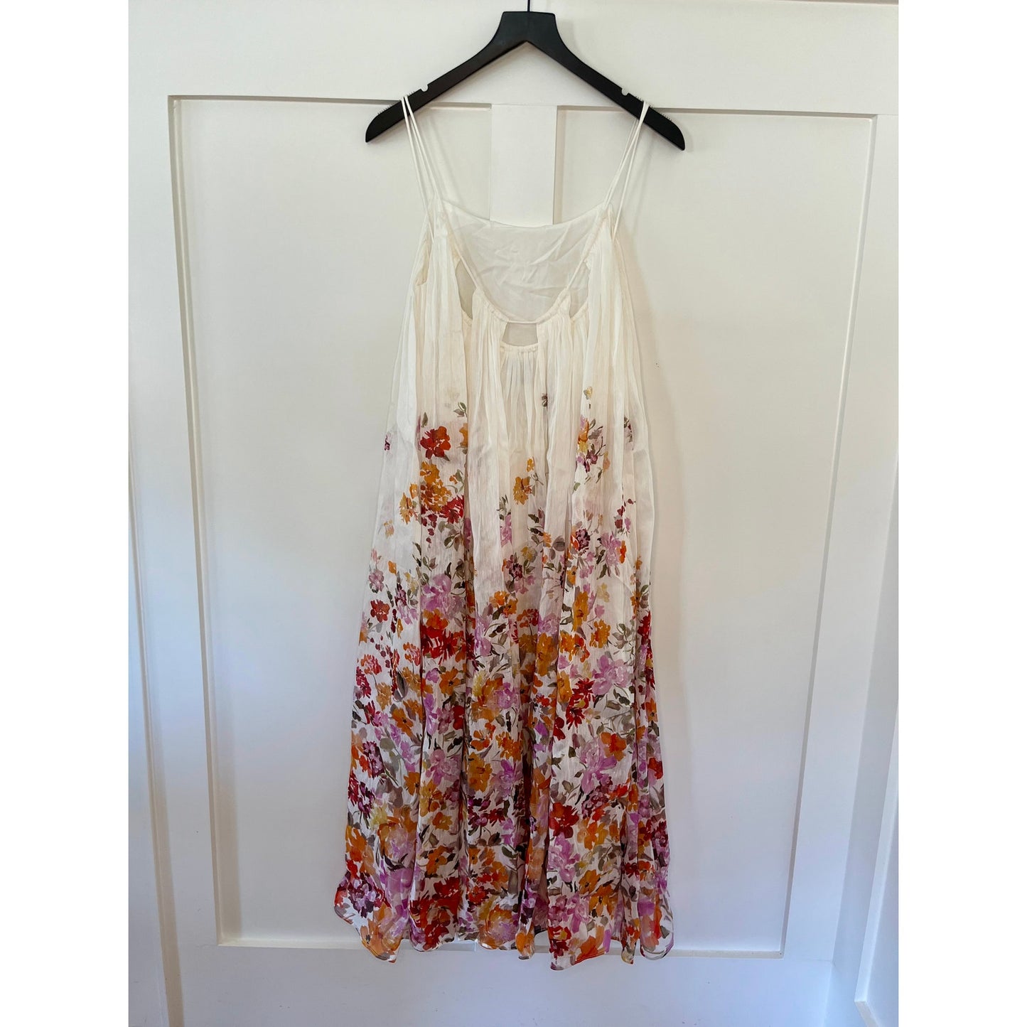 Aje. Boeri Border Print Midi Dress Flora Natural AU Size 6/US Size 2