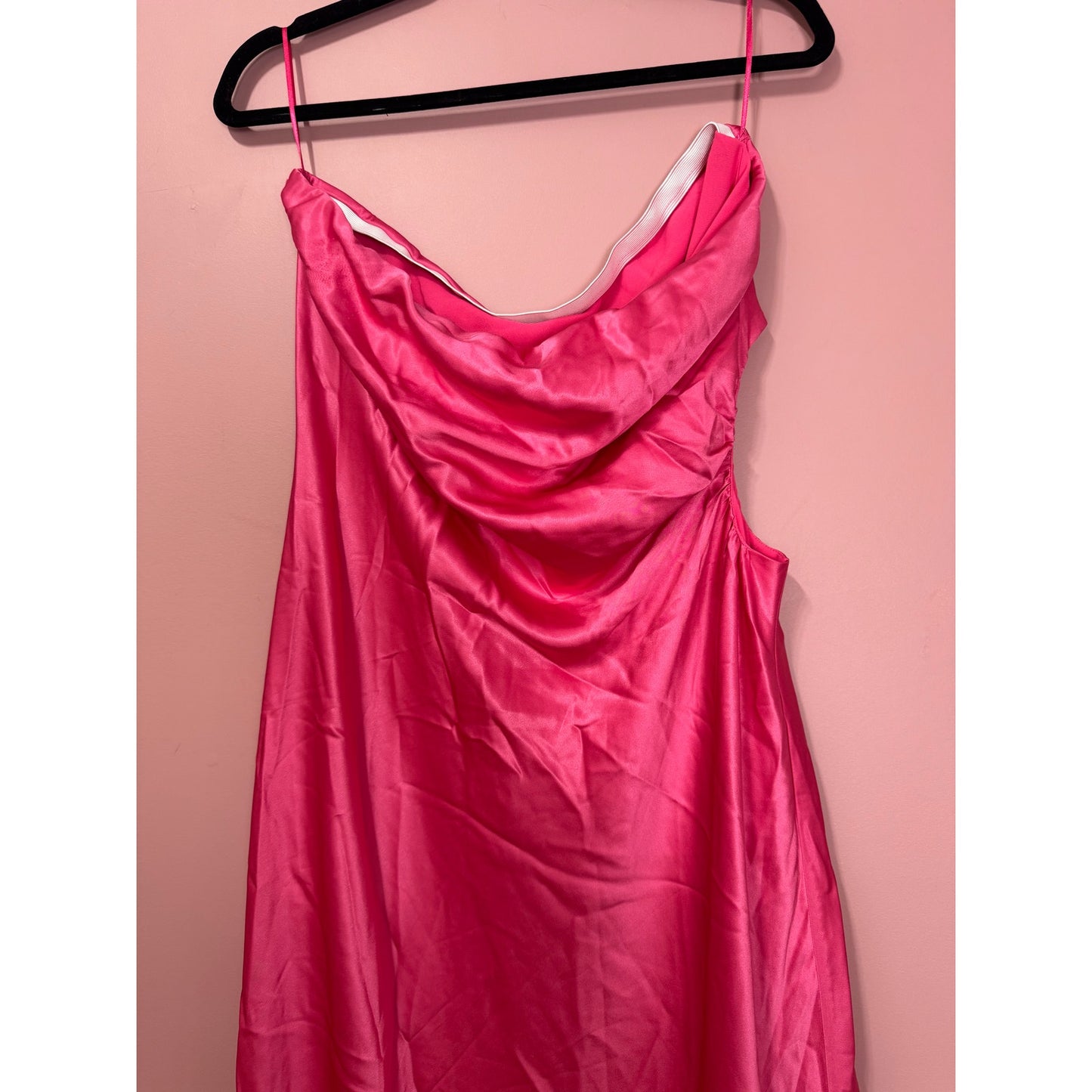 NEW NWT Reformation Naveah Dress in Flambe Pink Size XL