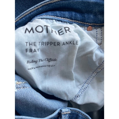 Mother The Tripper Ankle Fray Denim Size 28