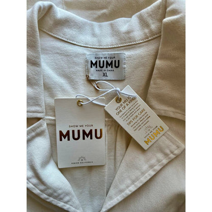 Show‎ Me Your Mumu Outlaw Dress Pearly White Size XL