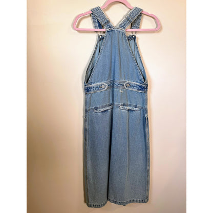 NEW NWT Sea NY Marion Mended Denim Overall Midi Dress Size 2
