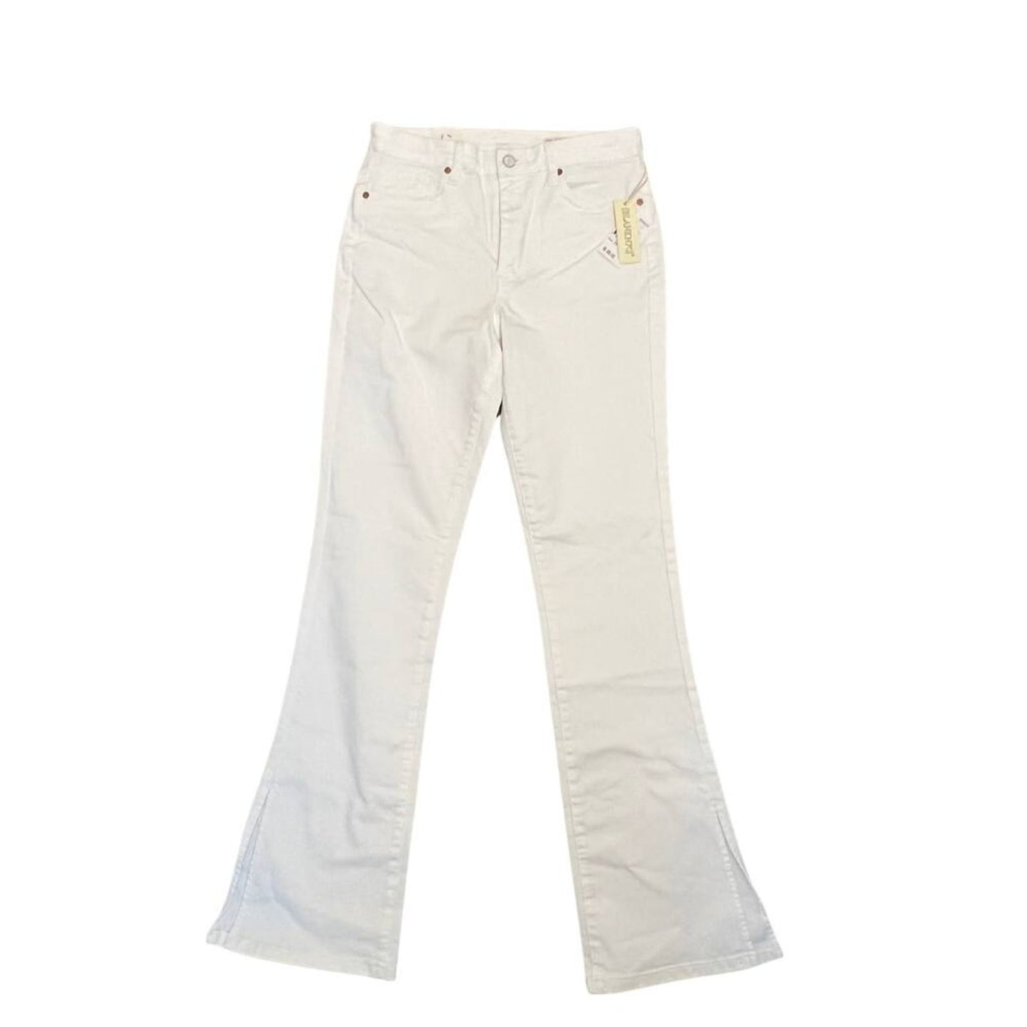 Blank NYC The‎ Hoyt Bootcut Pants in White Vodka Soda Size 29 Zip Fly Stretch