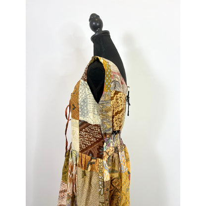 Jaded Gypsy Patchwork Midi Dress L/XL