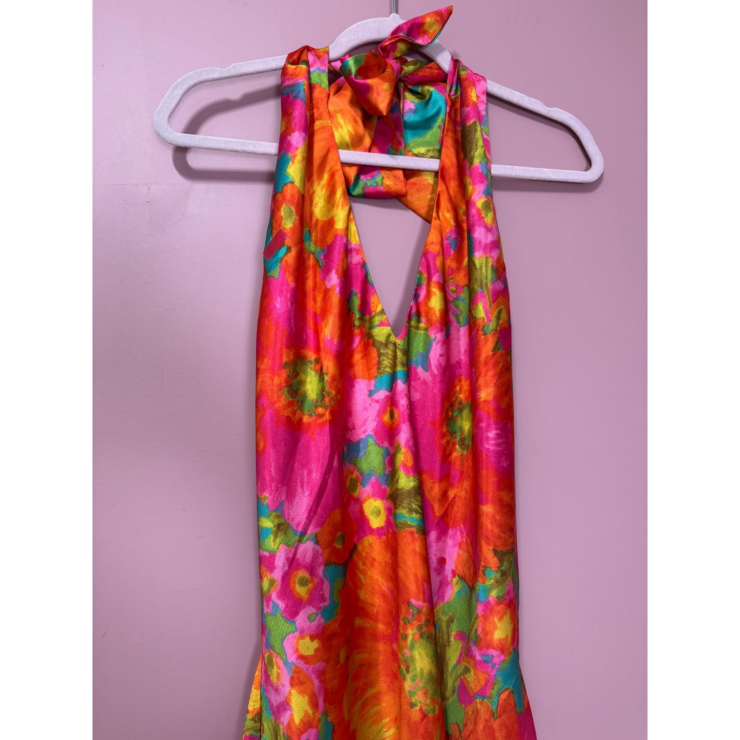NEW Show Me Your Mumu Jasmine Tie Mini Dress Miss Malibu Multi Size Large