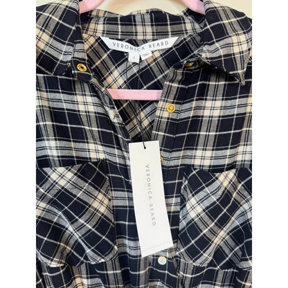 NEW NWT Veronica Beard Sierra Flannel Midi Dress Size 2