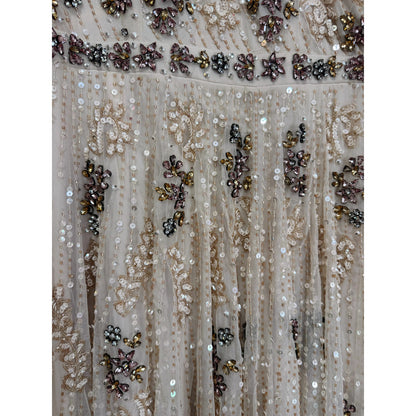 NEW NWT Mac Duggal Cap Sleeve Embellished Dress in Blush STYLE 93575 BLUSH SIZE 18