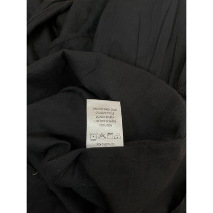 Show Me Your Mumu Jolene Mini Dress Black Smocked Ruffle Belted XL