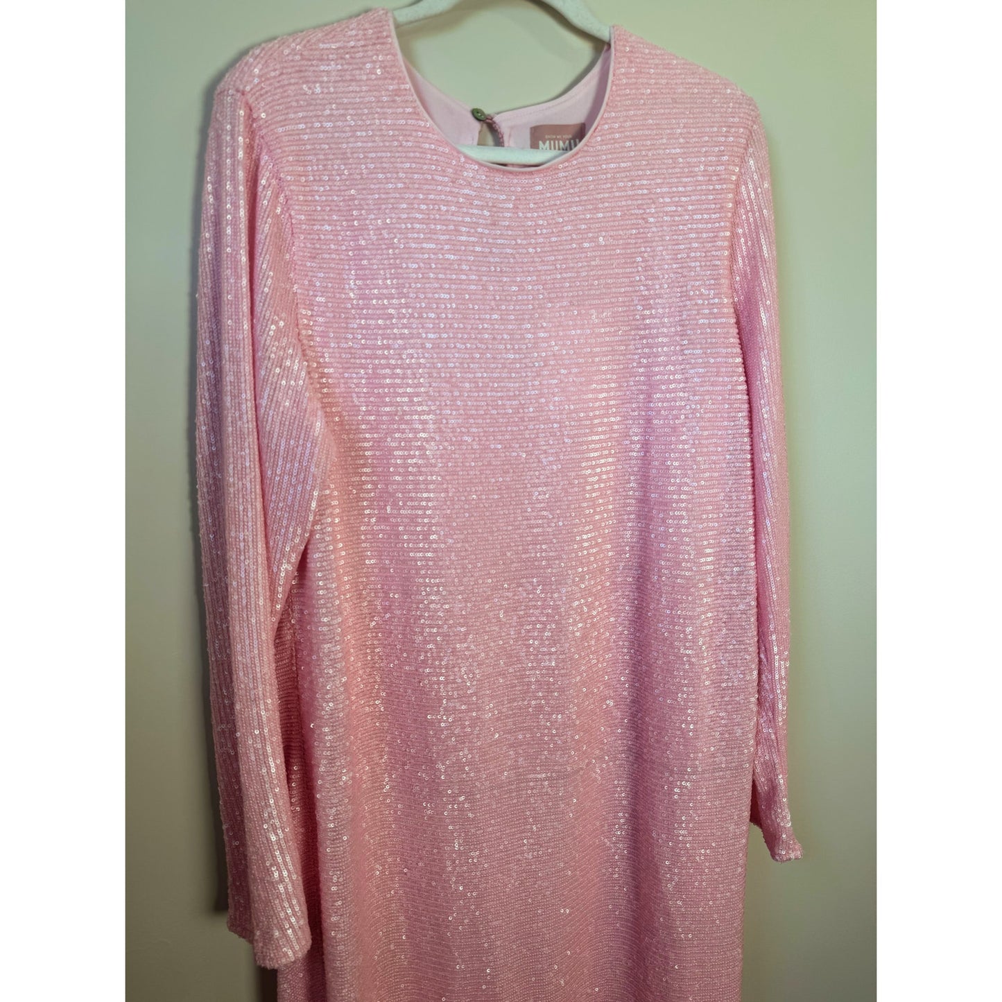 NEW NWT Show Me Your Mumu Maddison Maxi Dress Pink Sequin Size XXL