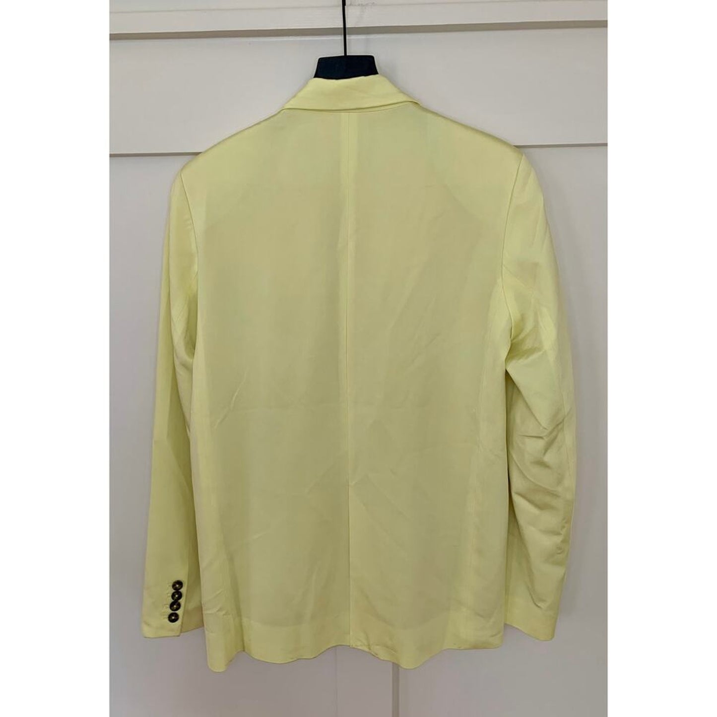 Remain Birger Christensen Balgin Blazer Wax Yellow Size 38 Single Button Pockets