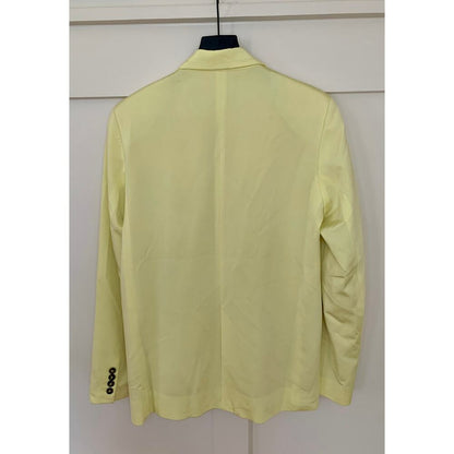 Remain Birger Christensen Balgin Blazer Wax Yellow Size 38 Single Button Pockets