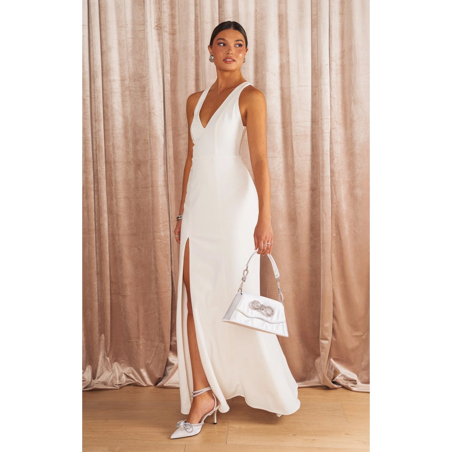 Show Me Your Mumu Rachel Maxi Dress White Size XS