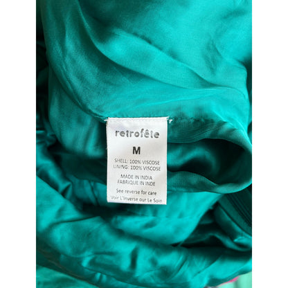 NEW NWT Retrofete Katya Dress Green Size Medium